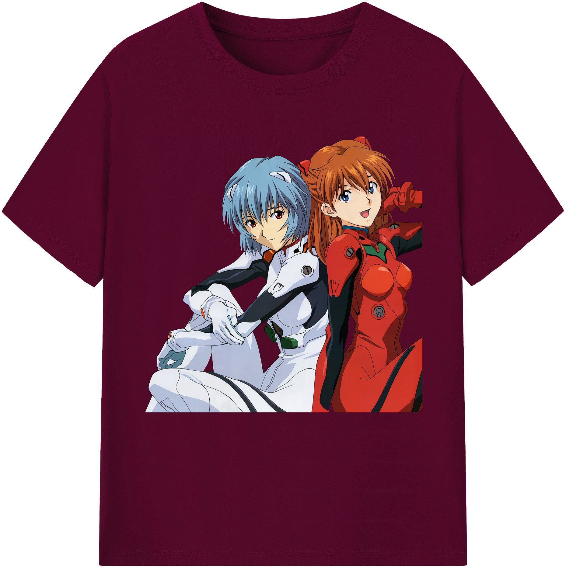 （画像用） EVA 新世紀エヴァンゲリオン レディースカジュアルプリントTシャツ（綿100％）